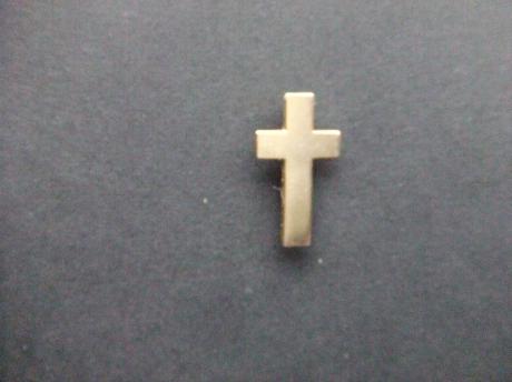 Religie kruis goudkleurig